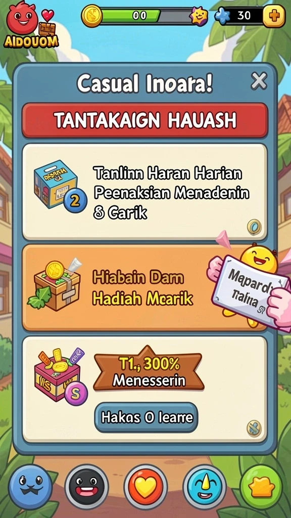 king123 - Pengaturan kustomisasi karakter yang beragam.