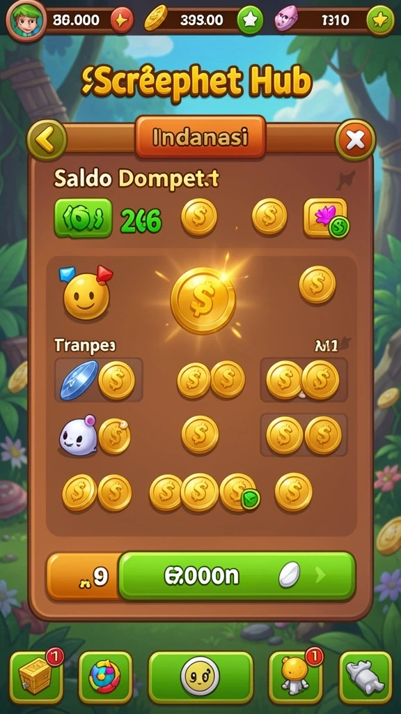 p200m - Tampilan awal game P200M yang menarik dan interaktif.